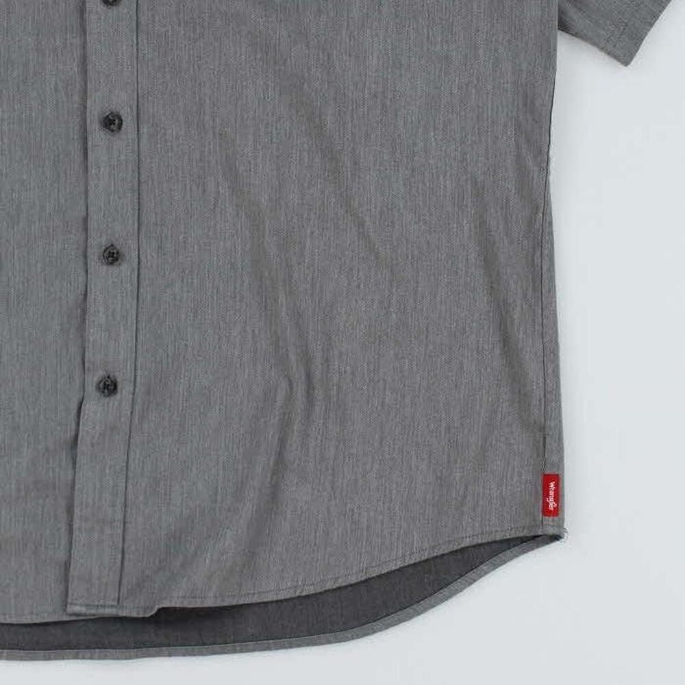 Wrangler cotton Grey button-up shirt XL - New without tags | Summer button down - Picture 8 of 8
